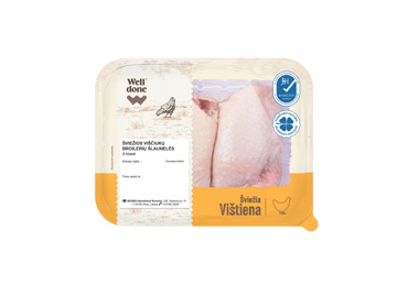 Šviežios viščiukų broilerių šlaunelės WELL DONE, 500 g