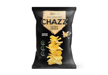 Cheddar cheese flavor potato chips CHAZZ, 90 g