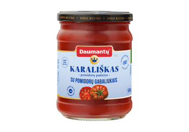KARALIŠKAS DAUMANTŲ pomidorų padažas su pomidorų gabaliukais, 500 g