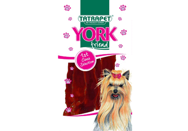 Šunų užkandis YORK FRIEND (minkštos antienos juostelės), 50 g