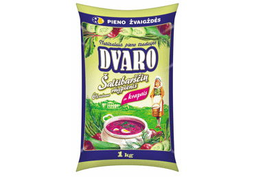 DVARO šaltibarščių rūgpienis su krapais, 6 % rieb., 1 kg