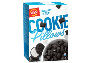 Sausi pusryčiai OHO COOKIE PILLOWS, 375 g