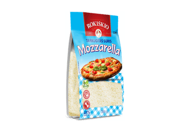 Тертый сыр ROKIŠKIO MOZZARELLA, 43% жира, 200 г