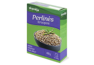 Perlinės kruopos SKANĖJA (4 x 100 g), 400 g