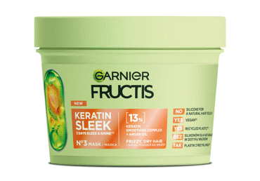 Fructis Keratin Sleek hair mask, 370 ml