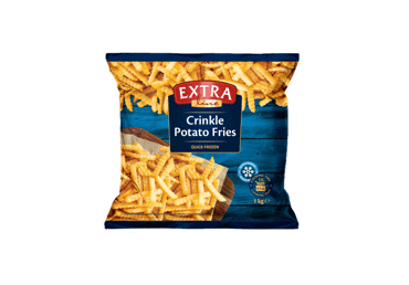 Šaldytos banguotos bulvių lazdelės EXTRA LINE, 1 kg