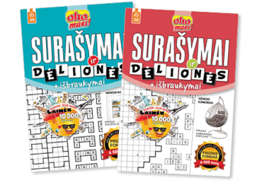Žurnalas.OHO MAXI SURAŠYMAI IR DĖLIONĖS, 1 vnt.