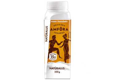 Jogurtas GRAIKIŠKA AMFORA , natūralus,  2,6 % rieb., 250 g