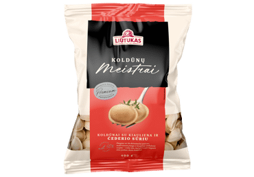 Frozen dumplings LIŪTUKAS with pork and cheddar, 400 g