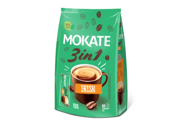 Tirpiosios kavos gėrimas MOKATE 3 IN 1 IRISH, 170 g