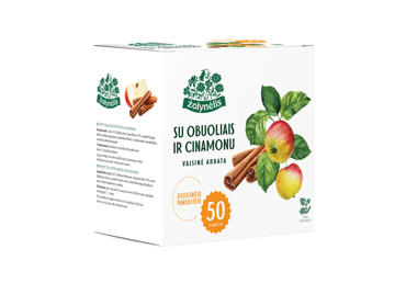 Vaisinė arbata ŽOLYNĖLIS su obuoliais ir cinamonu, 100 g