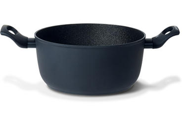 Puodas 24 cm, juodas