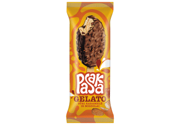Karameliniai grietininiai ledai PASAKA GELATO su sūr. karam. įd., 82 g
