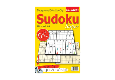 Žurnalas PRIE KAVOS. SUDOKU SUPER, 1 vnt.