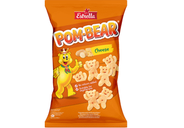 Traškus bulvių užkandis ESTRELLA POM BEAR su sūriu, 65 g