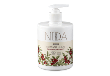 Skystasis muilas NIDA su bruknių ekstraktu, 500 ml