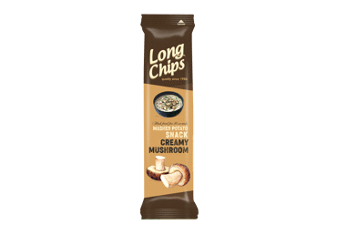 Traškus užkandis LONG CHIPS, grybų skonio, 75 g