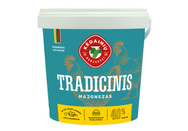 TRADICINIS KĖDAINIŲ majonezas, 40 % rieb., 1 kg