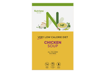 Kreminė sriuba NUTRILESS, vištienos skonio, 5 pak., 175 g