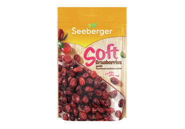 Džiovintos spanguolės SEEBERGER SOFT, 125 g
