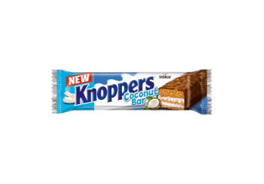 Vaflinis batonėlis KNOPPERS, kokosų skonio, 40 g