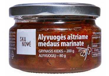 Оливки SKANOVĖ в остром маринаде, 200 г