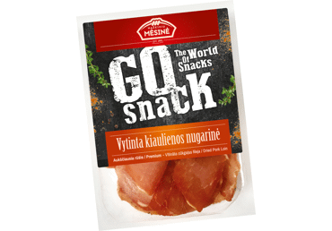 Vytinta pjaustyta kiaulienos nugarinė GO SNACK, a.r., 160 g