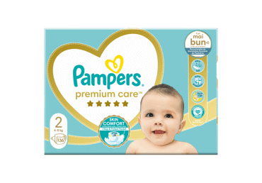 Sauskelnės PAMPERS Premium Care, Mega Box, 2 dydis, 136 vnt.