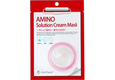 Lakštinė veido kaukė SKIN PLANET Amino Soliuton Cream , 30g