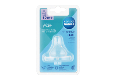 Silikoninis žindukas CANPOL EASY START (nuo 12 mėn.), 1 vnt.