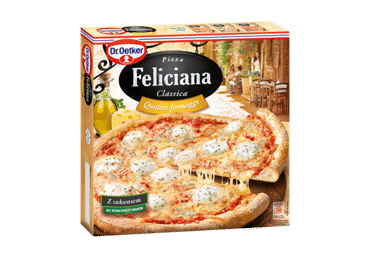 Замороженная пицца DR. OETKER FELICIANA с 4 видами сыра, 325 г