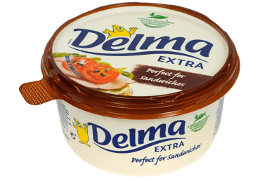 Margarinas DELMA EXTRA, 39 % rieb., 450 g