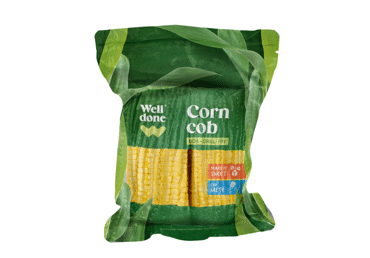 Virtos saldžiųjų kukurūzų burbuolės WELL DONE, 450 g