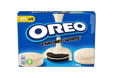 Sausainiai OREO su baltojo šokolodo glaistu, 246 g