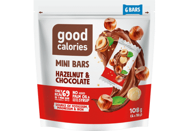 Мини батончики из фиников GOOD CALORIES с орехами и шоколадом, 108 г
