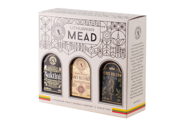 Lietuviško midaus suvenyrinis rinkinys (6 but. x 40 ml), 240 ml