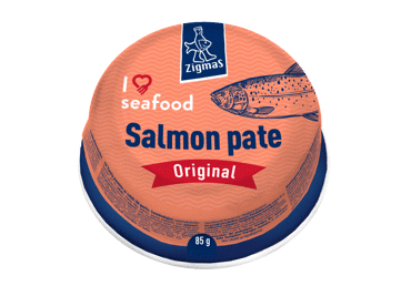 Паштет из лосося ZIGMAS I LOVE SEAFOOD, 85 г