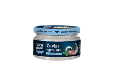 Ikrų užtepėlė su kalmarais WELL DONE, 160 g