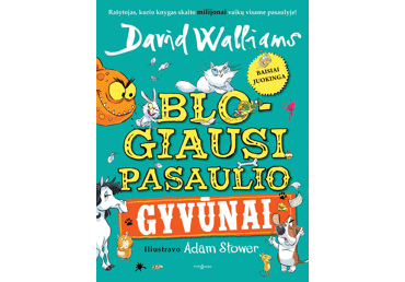 Knyga D. Walliams BLOGIAUSI PASAULIO GYVŪNAI, 1 vnt.