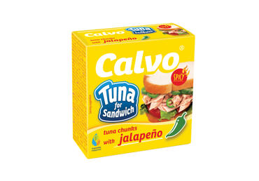 Tunų gab. CALVO su Chalapos paprik. saulėgrąžų aliej.sumušt., 142 g
