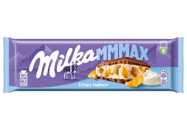 Milk chocolate MILKA with yogurt and crisps, 300 g