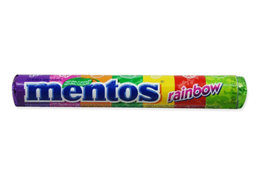 Chewy candies MENTOS RAINBOW, fruit flavor, 37.5 g