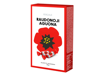Šokoladiniai saldainiai RAUDONOJI AGUONA, 170 g
