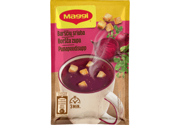 Tirpioji barščių sriuba MAGGI 5 MINUTES su skrebučiais, 16 g