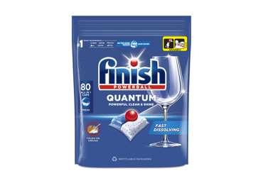 Капсулы для посудомоечных машин FINISH POWERBALL QUANTUM ALL IN 1, 80 шт.
