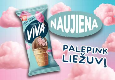 Edible ice cream SUPER VIVA, cotton candy flavor, 93 g