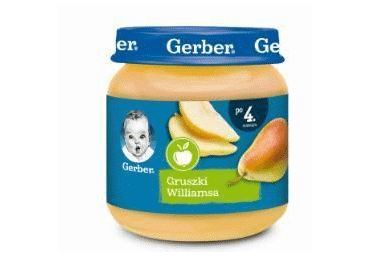 Kriaušių tyrelė GERBER (nuo 4 mėn.), 125 g