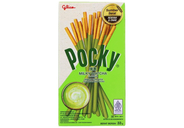 Lazdelės su žaliosios arbatos skonio glaistu POCKY, 33 g