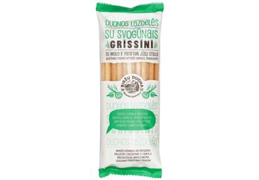 BIRŽŲ DUONOS lazdelės su svogūnais GRISSINI, 125 g