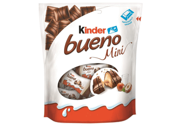Chocolate covered waffle candies KINDER BUENO MINI, 108 g